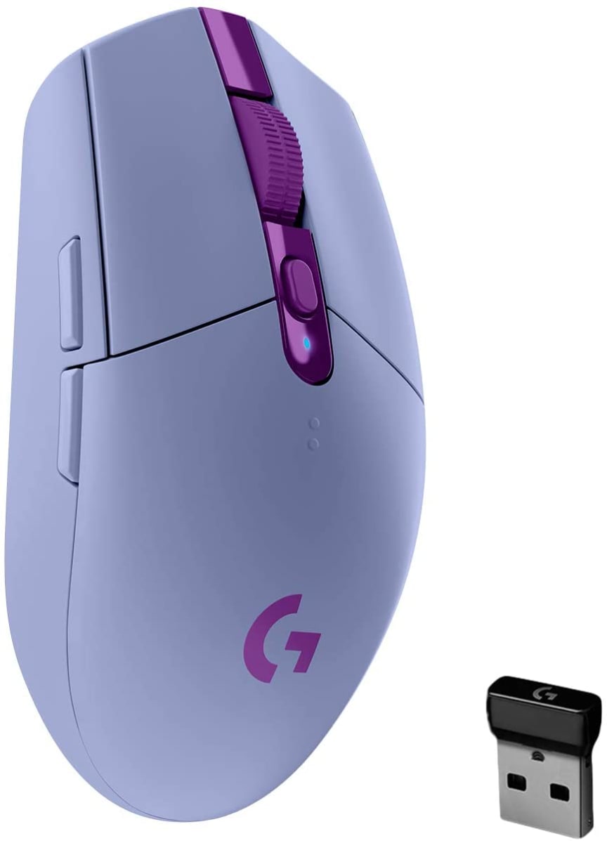 MOUSE LOGITECH G305 LIGTHSPEED WIRELESS LILA (910-006021) (NT8)1