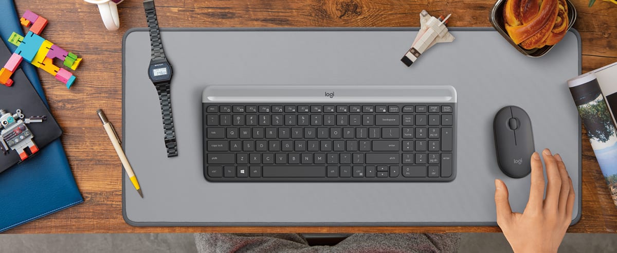MOUSE PAD DESK MAT LOGITECH LIGHT( 956-000047) (NT8)2