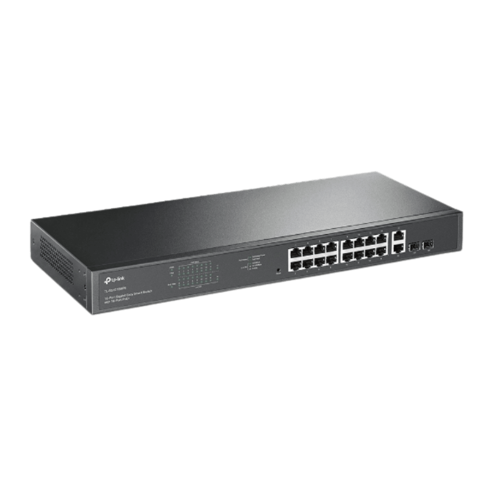 SWITCH TP-LINK 16 PUERTOS CON 2 PUERTOS SFP (TL-SG1218MPE) (NT3)2