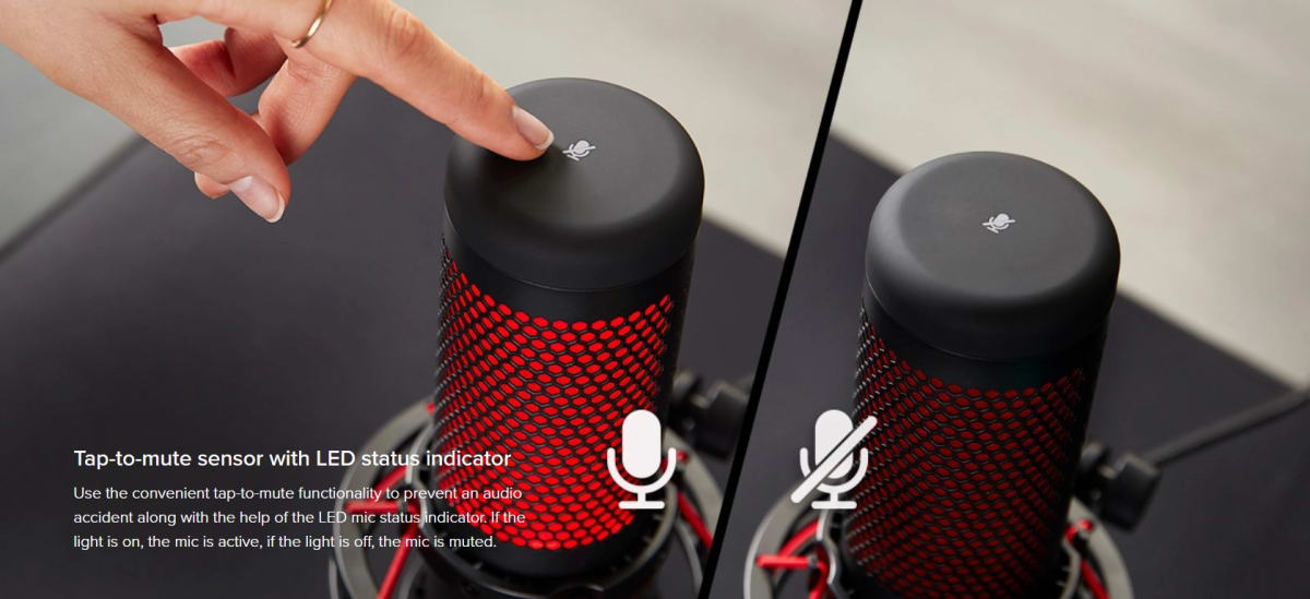 MICROFONO PROFESIONAL HYPERX QUADCAST (4P5P6AA)6