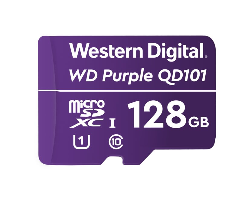 MEMORIA MICRO SD 128GB WESTERN DIGITAL PURPLE (WDD128G1P0C-85AEL0) (NT15)2
