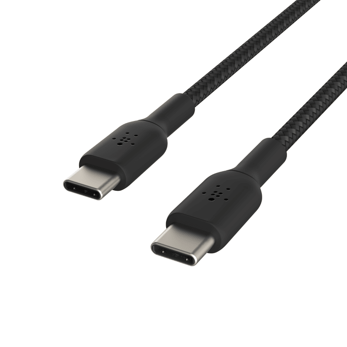 CABLE TRENZADO BELKIN BOOSTCHARGE USB-C A USB-C BLACK 2M (CAB004bt1MBK) (NT3)4