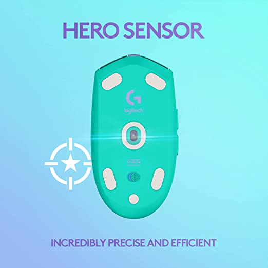 MOUSE GAMING LOGITECH G305 LIGHTSPEED WIRELESS MINT (910-006376)2