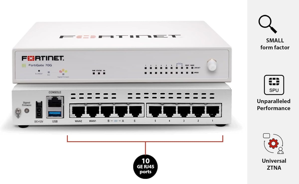 FIREWALL FORTINET FORTIGATE 70G (FG-70G)3