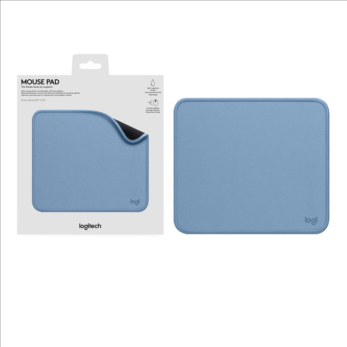 MOUSE PAD LOGITECH BLUE GREY 230x200 MM (956-000038)1