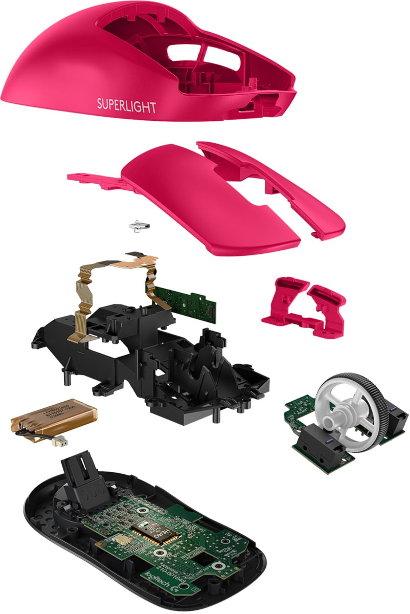 MOUSE LOGITECH G PRO X WIRELESS 25K MAGENTA (910-005954)4
