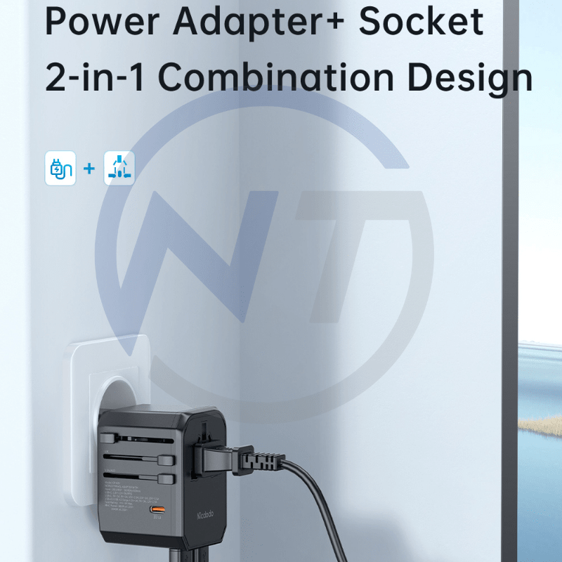ADAPTADOR DE VIAJE UNIVERSAL MCDODO DE CARGA RÁPIDA 33W (CP-4290)8
