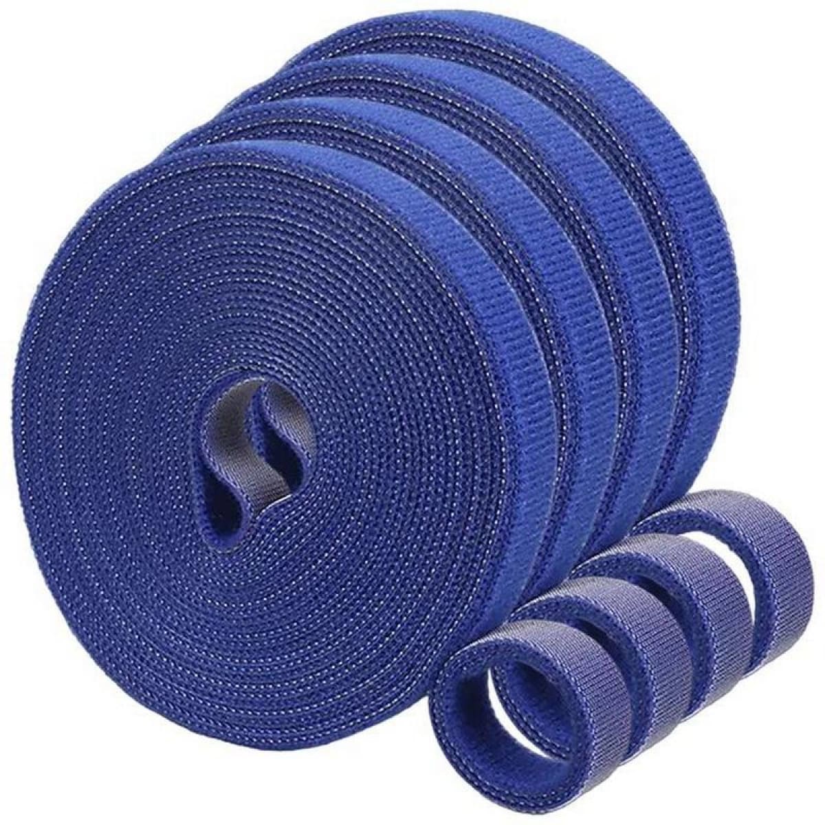 CINTA DE SUJECIÓN REUTILIZABLE TIPO VELCRO 25MTX2CM AZUL2