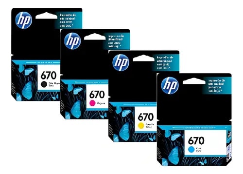 CARTUCHO DE TINTA HP 670 CYAN DESKJET (CZ114AL) (NT18)2