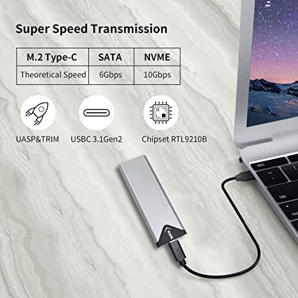 ENCLOSURE PARA SSD M.2 NVME [PCIE] SATA (SHE-C325 PRO)3