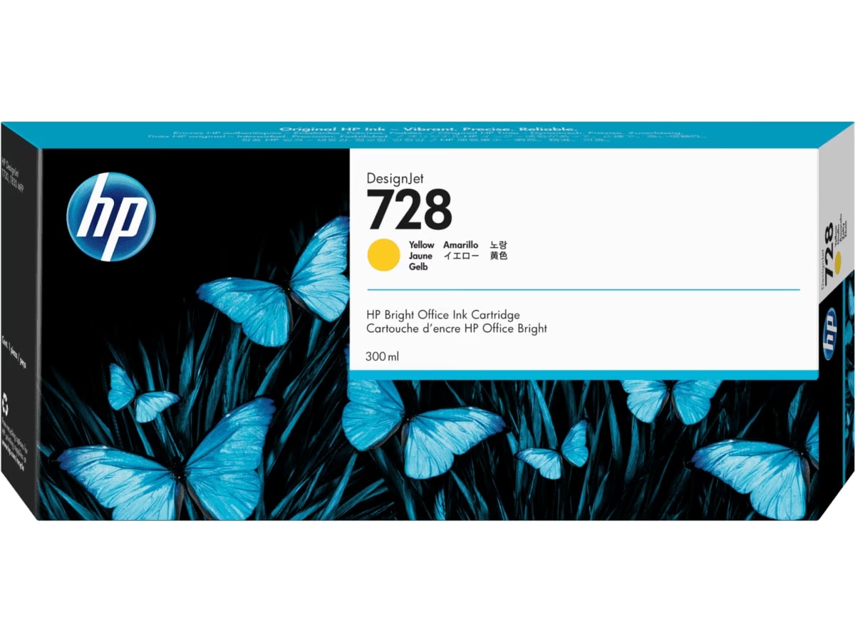 CARTUCHO DE TINTA HP 728 AMARILLO 300ML (F9K15A) (NT18) 0