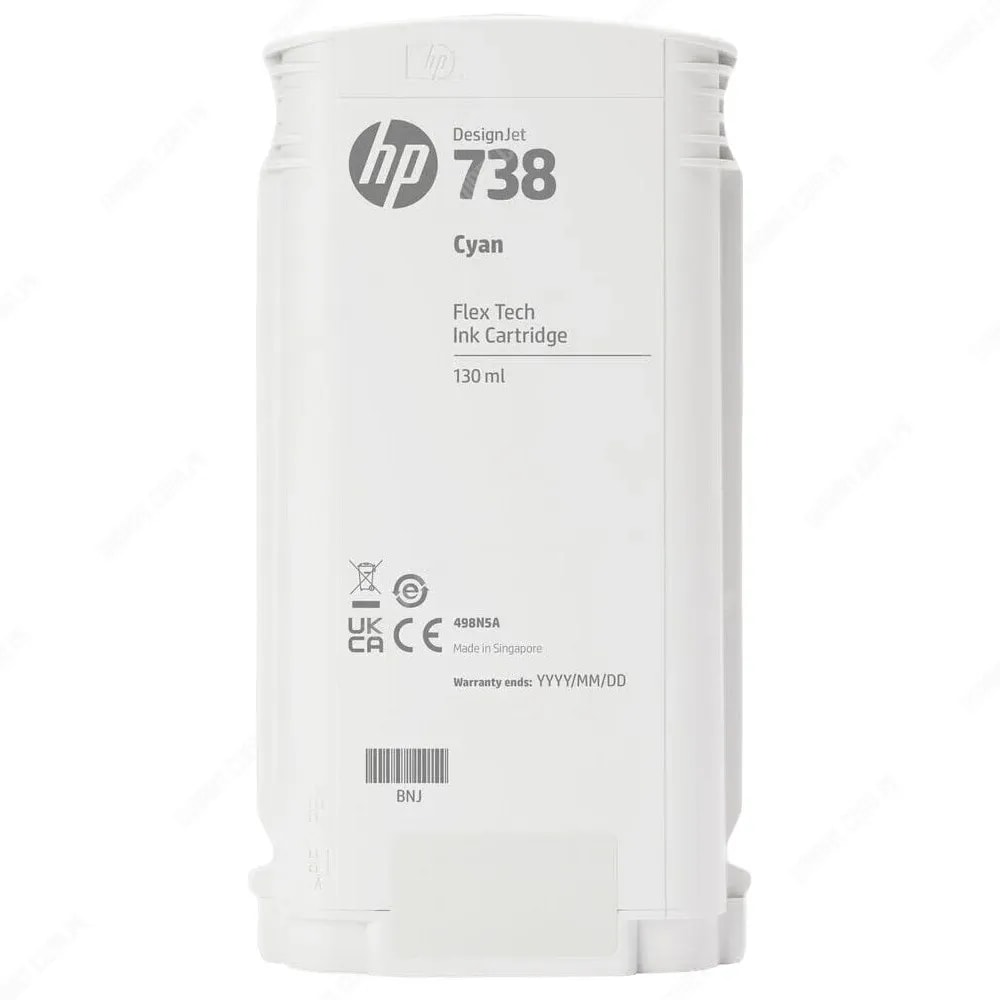 CARTUCHO DE TINTA HP 738 CIAN 130ML (498N5A) (NT18)3