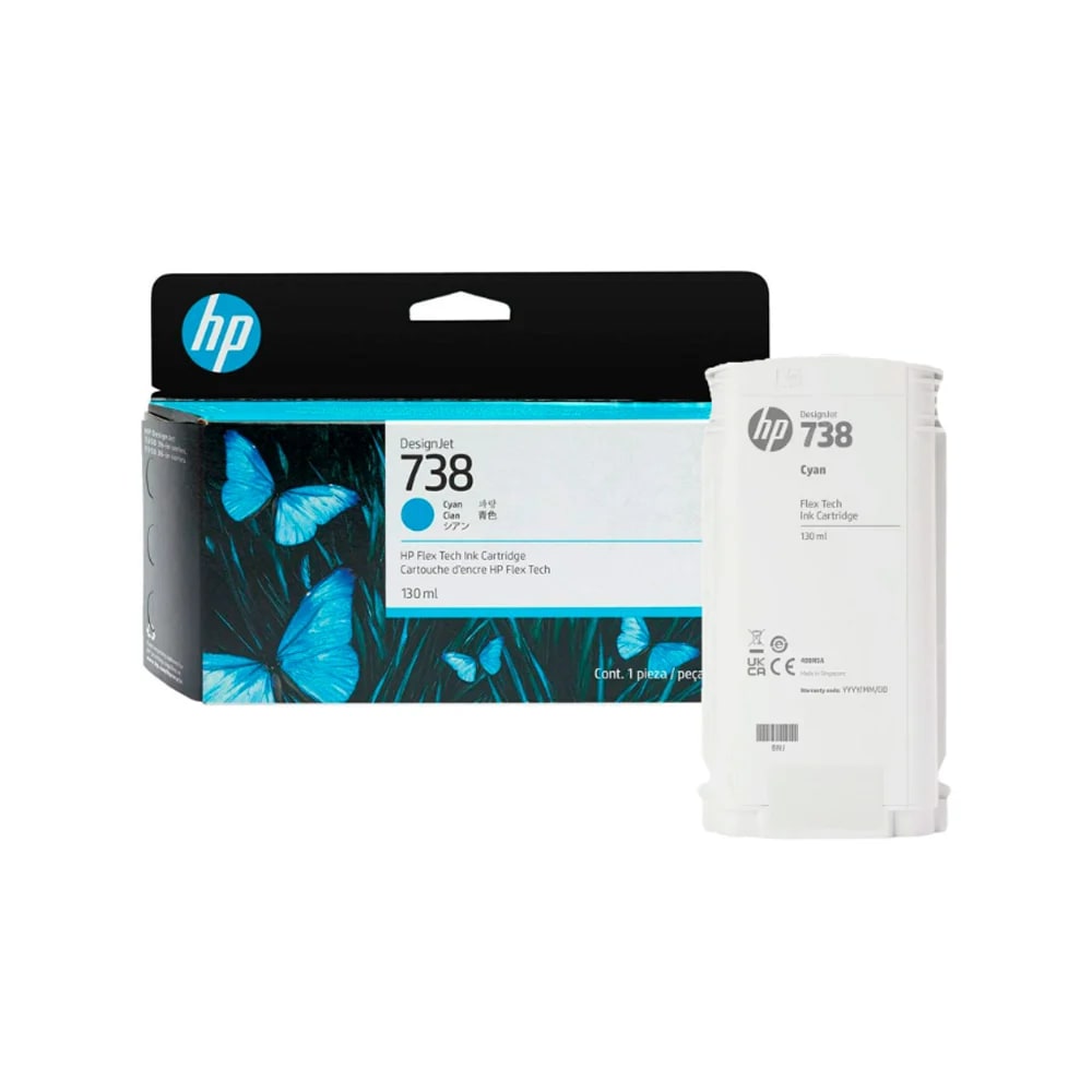 CARTUCHO DE TINTA HP 738 CIAN 130ML (498N5A) (NT18)2
