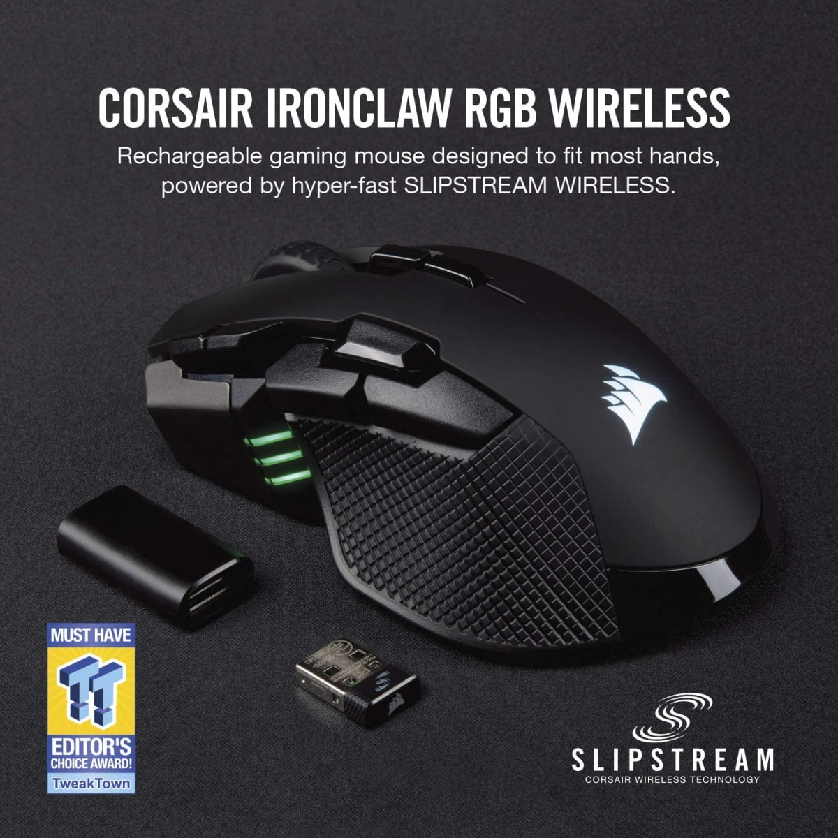 MOUSE CORSAIR IRONCLAW RGB WIRELESS (CH-9317011-NA)2