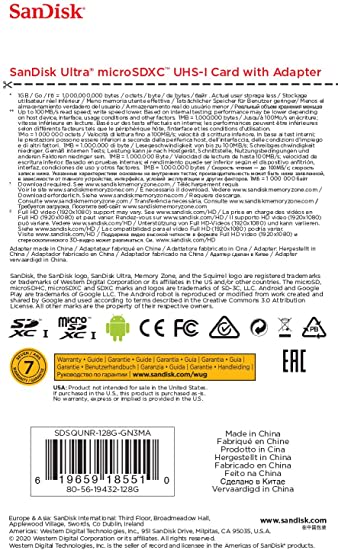 MEMORIA FLASH SANDISK ULTRA MICROSDHC 32GB (SDSQUNR-032G-GN3MA) (NT3)3