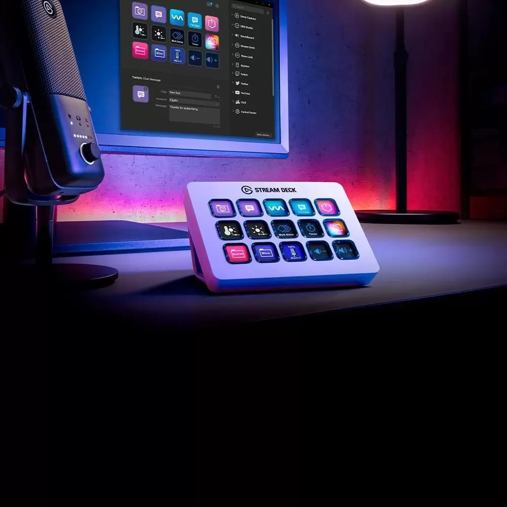 STREAM DECK ELGATO MK.2 15 TECLAS LCD PERSONALIZABLE WHITE (10GBA9911) (NT18)6