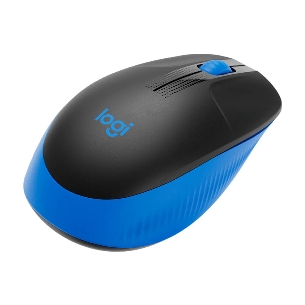 MOUSE LOGITECH M190 INALAMBRICO NEGRO/AZUL (910-005903)2