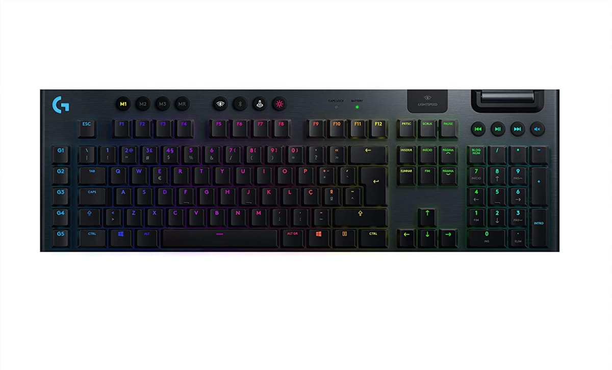TECLADO MECÁNICO INALAMBRICO RGB LIGHTSPEED LOGITECH G915 GAMING (920-008902) INGLES (NT8) 0