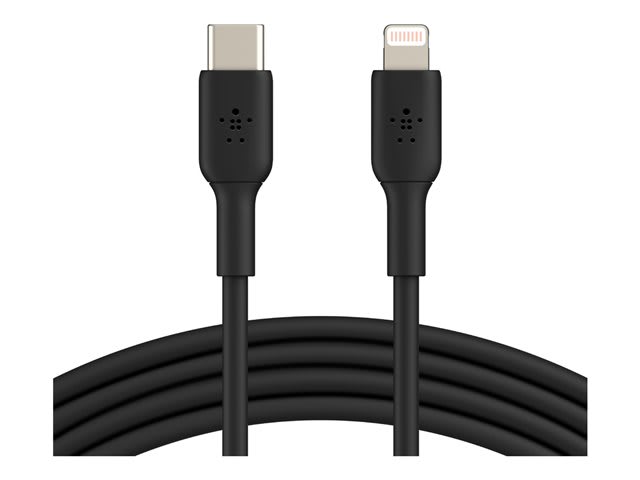 CABLE BOOSTCHARGE BELKIN USB-C TO LIGHTNING 1MTS BLACK (CAA003BT1MBK) 0