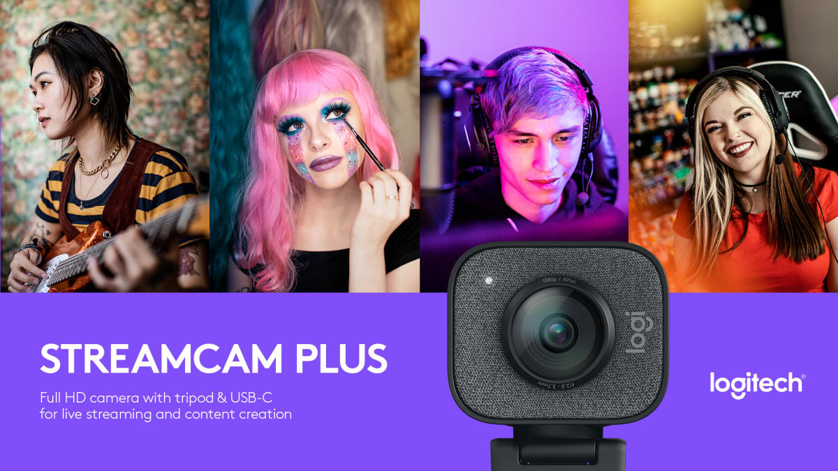 CAMARA WEB LOGITECH STREAM CAM Plus Full HD (960-001280)2