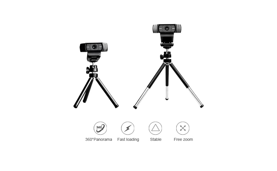 TRIPODE GENIUS P/WEBCAM 25.1 CM BLACK/SILVER (31250016400)1
