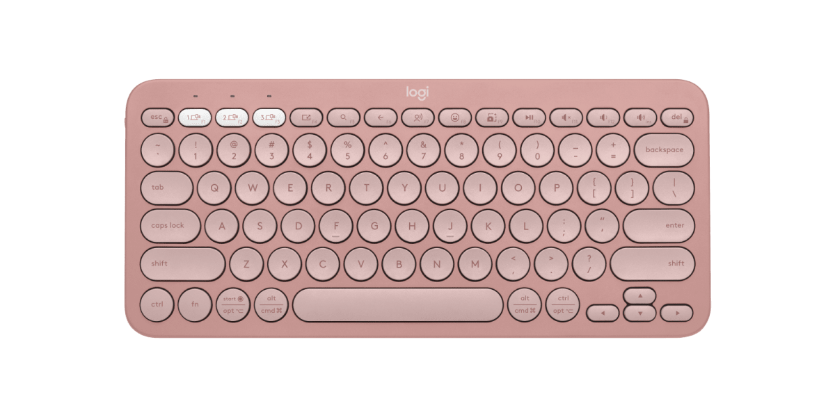 TECLADO LOGITECH PEBBLE 2 K380S BLUETOOTH/INALAMBRICO SP ROSA (920-011785) 0