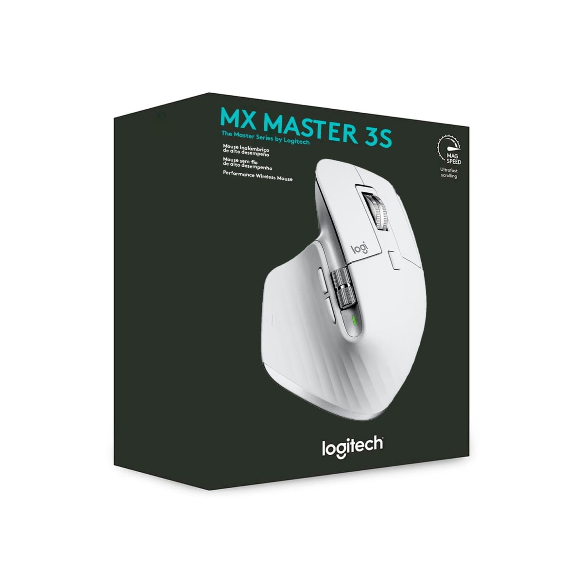 MOUSE LOGITECH MX MASTER 3S WS/BT 8K USB-C PALE GRIS (910-006562) (NT8)5