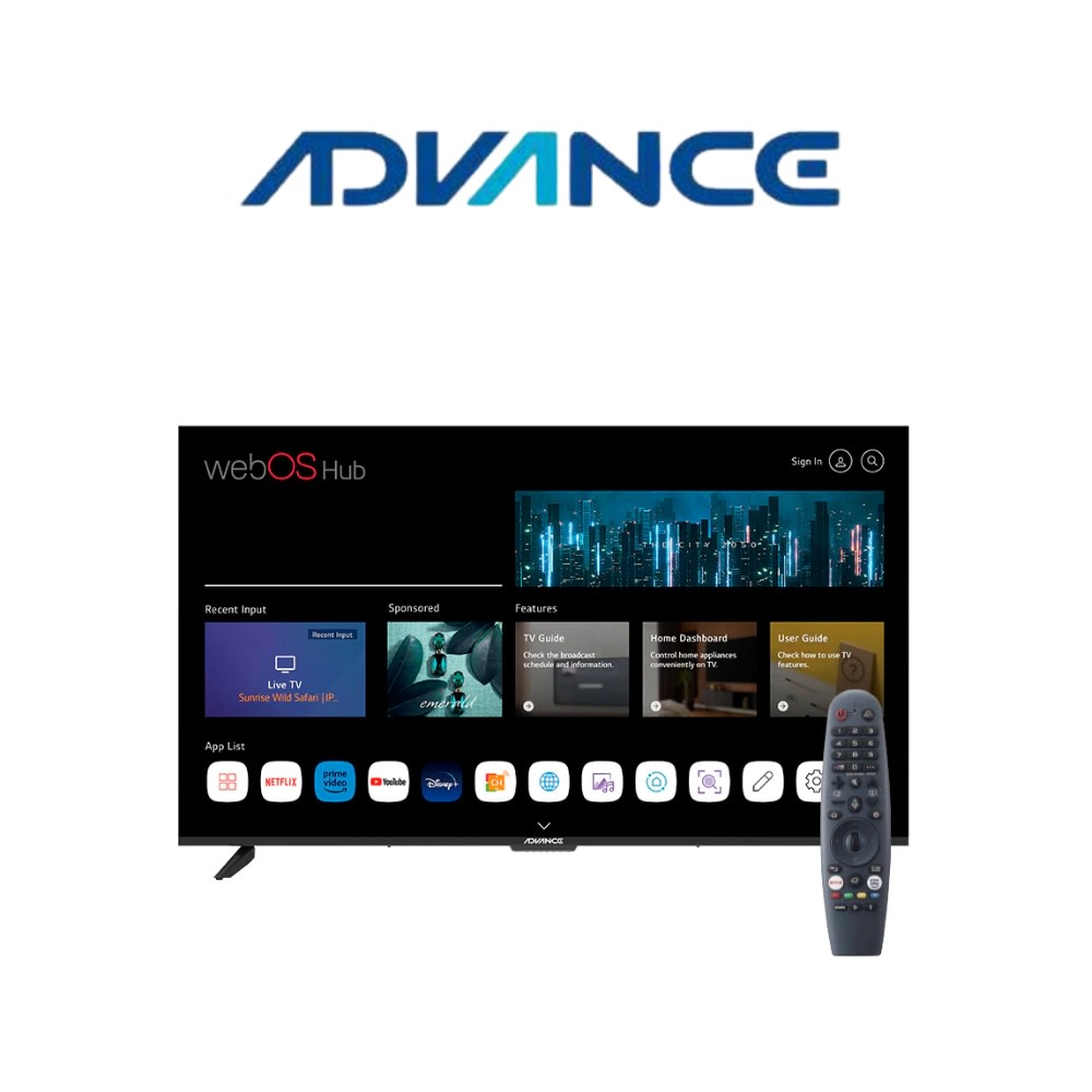 TELEVISOR SMART ADVANCE 32'' HD WIRELESS, LAN, BLUETOOTH (WADV32HPE) (NT4) 0