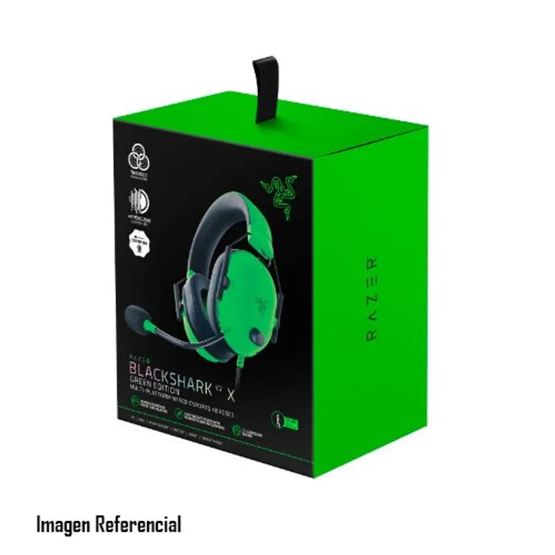 AURICULAR RAZER BLACKSHARK V2 X MULTI-PLATFORM 50MM 7.1 GREEN (RZ04-03240600-R3U1) (NT8)2