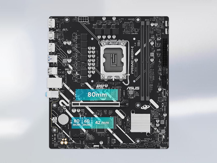 MOTHERBOARD ASUS PRIME H810M-E S/V/L DDR5 (PRIME H810M-E) (NT4)2