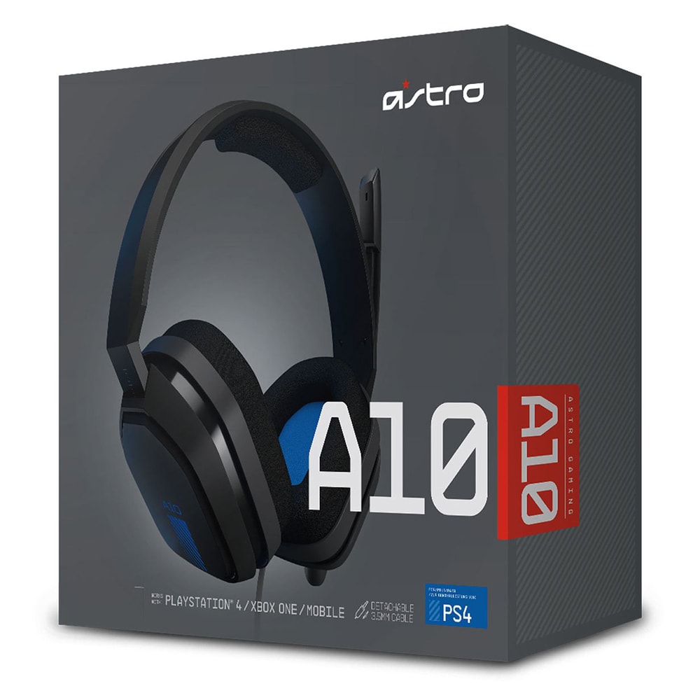 AURICULAR GAMING LOGITECH ASTRO A10 CON MICROFONO, NEGRO C/ AZUL (939-001509)3
