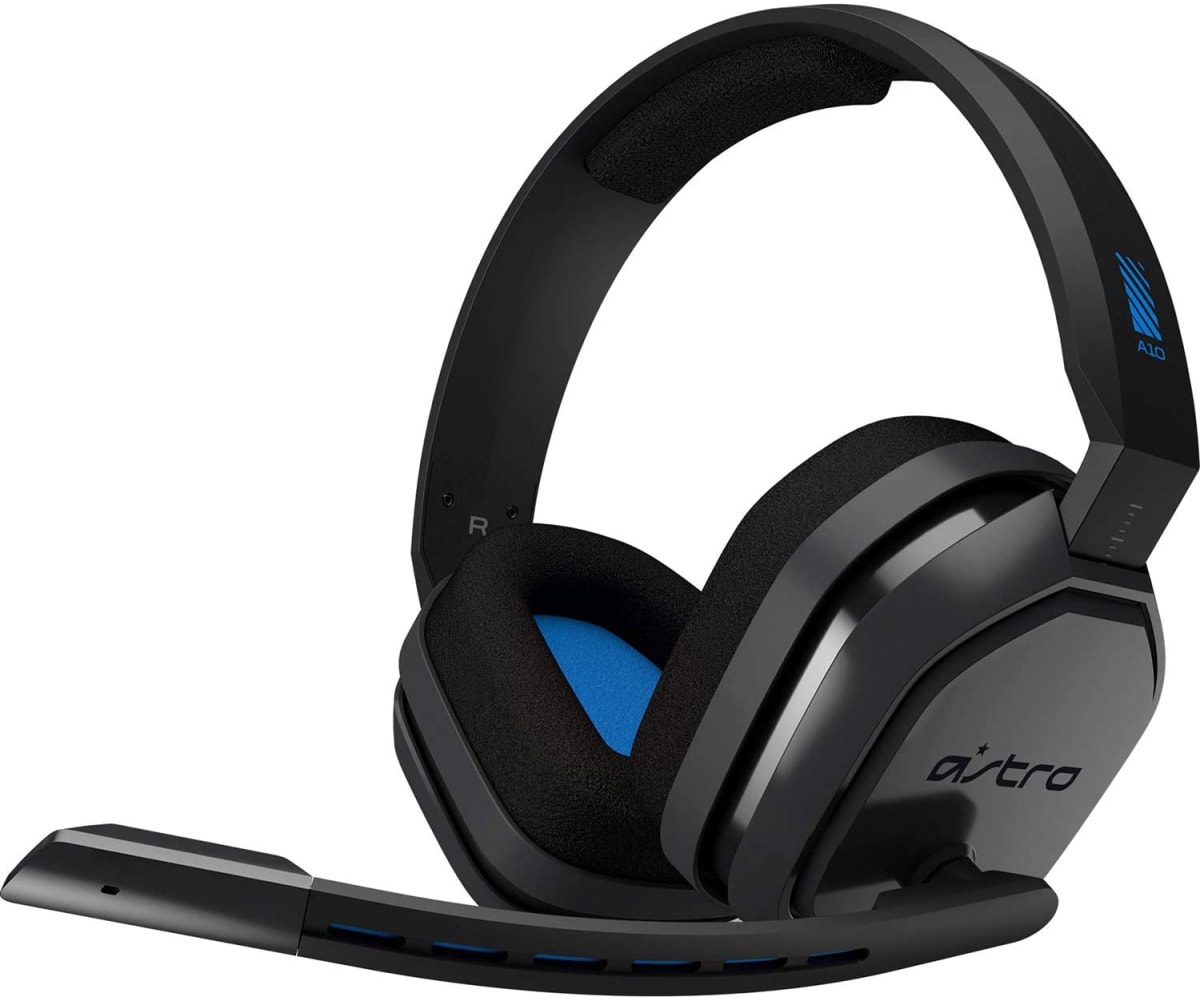 AURICULAR GAMING LOGITECH ASTRO A10 CON MICROFONO, NEGRO C/ AZUL (939-001509) 1