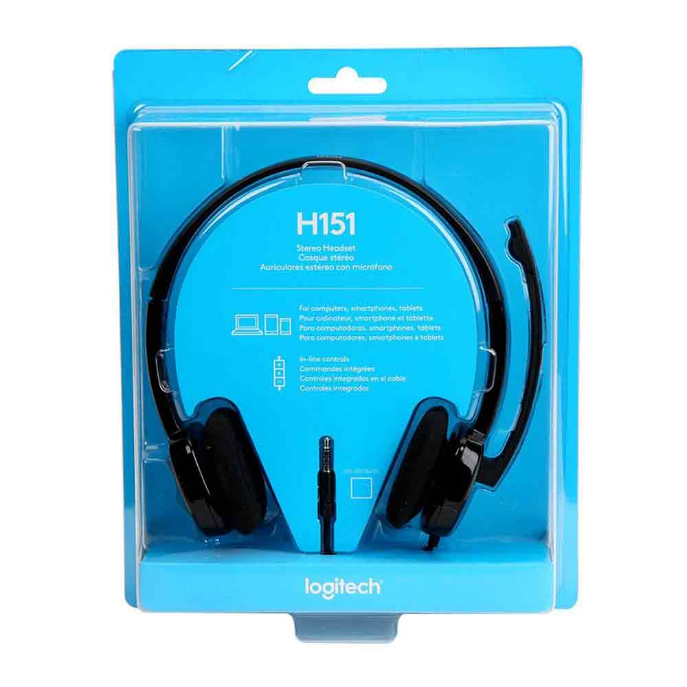AURICULAR LOGITECH H151 BLACK STEREO 3.5MM (981-000587)2
