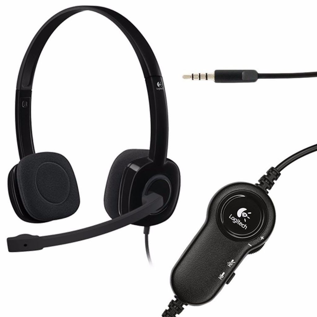 AURICULAR LOGITECH H151 BLACK STEREO 3.5MM (981-000587)5