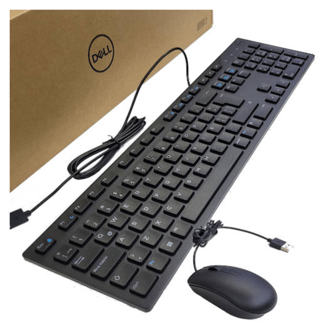 KIT TECLADO Y MOUSE DELL KM300C USB NEGRO ESPAÑOL (580-AKKW)3