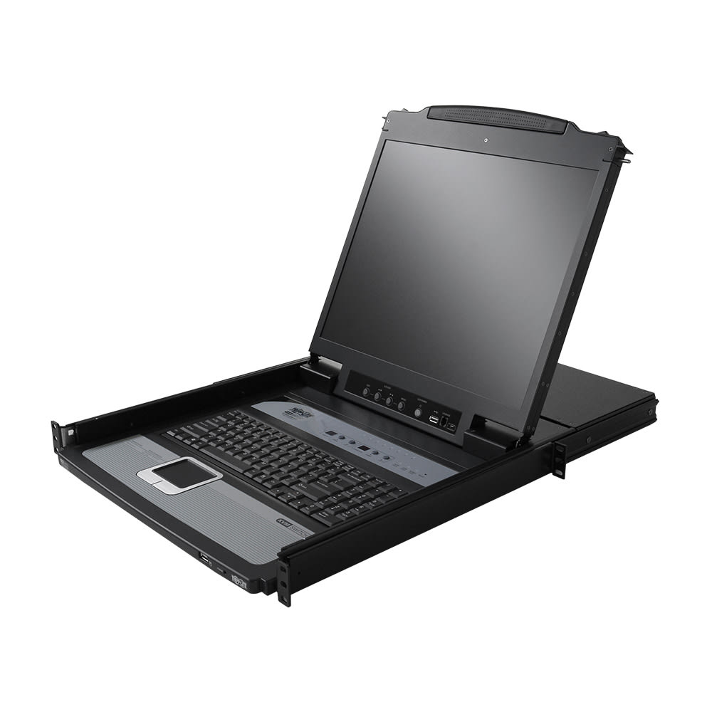 CONSOLA KVM TRIPP LITE 8 PUERTOS RAQUEABLE 1U 19