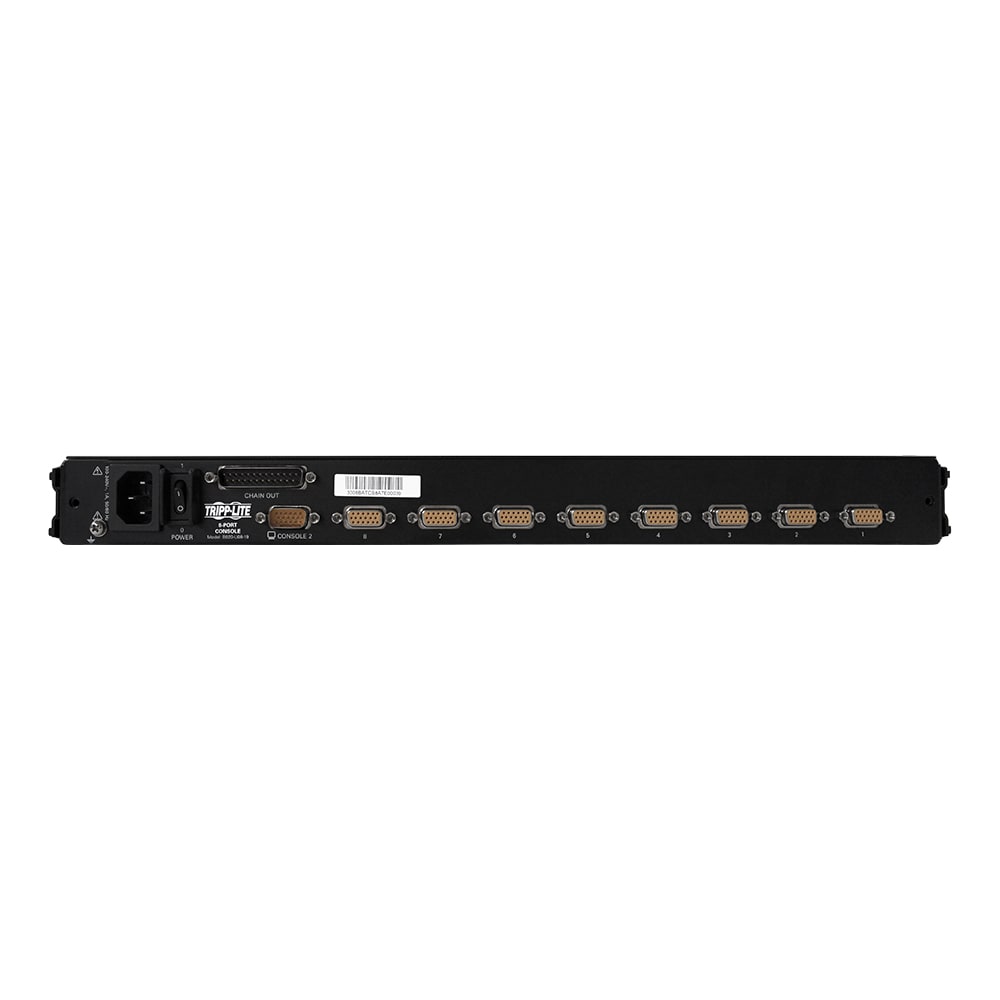 CONSOLA KVM TRIPP LITE 8 PUERTOS RAQUEABLE 1U 19
