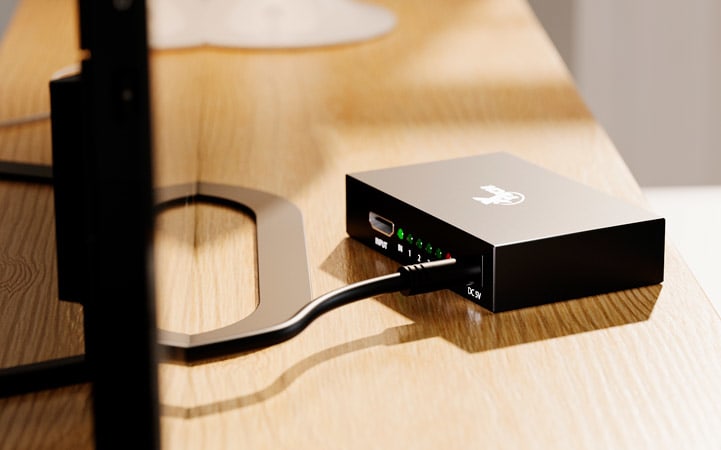 MULTIPLICADOR HDMI XTECH DE 4 PUERTOS CON ALIMENTACION (XHA-420)4