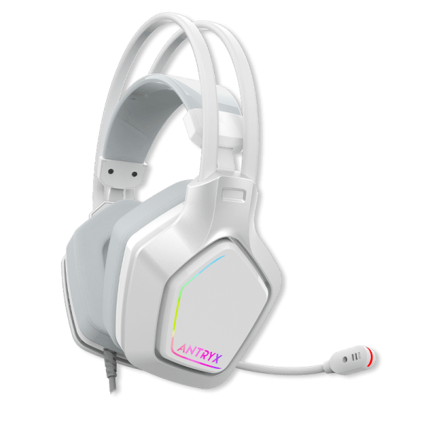AUDIFONO C/MICROFONO ANTRYX ENIGMA SE WHITE 7.1 VIRTUAL, VIBRADOR, USB (AGH-7320WR7V) (NT21)2