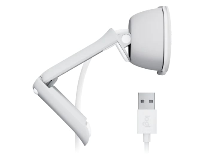 CAMARA LOGITECH BRIO 100 FHD 1080P USB-A BLANCO (960-001615) (NT8)1