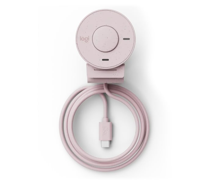 CAMARA WEB LOGITECH BRIO 300 1080P USB-C ROSA (960-001446)1