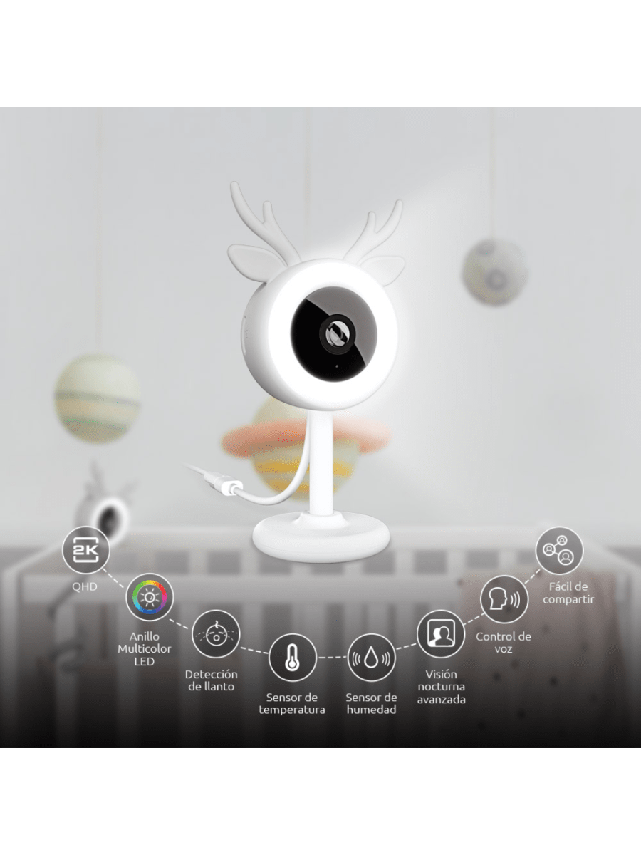MONITOR INTELIGENTE NEXXT WIFI PARA BEBE (NHC-B100 MN) (NT3)3