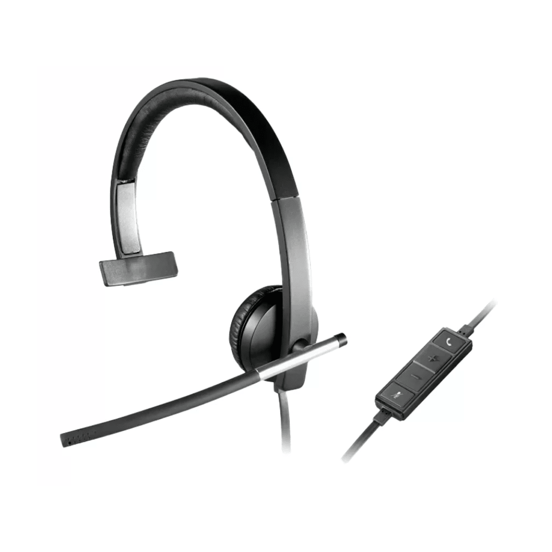 AURICULAR LOGITECH B2B H650E USB MONO BLACK (981-000513) (NT8)3
