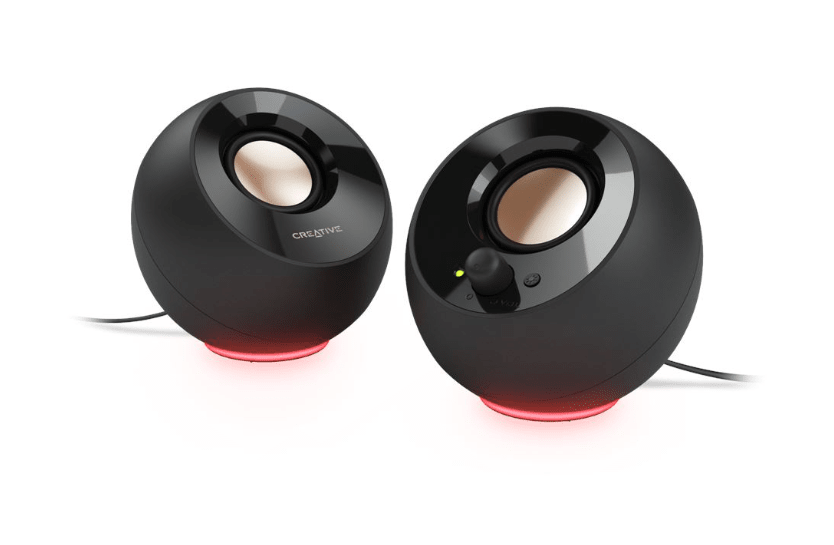 PARLANTE CREATIVE PEBBLE SE RGB 2.0 3.5MM USB-POWER NEGRO (51MF1725AA000) (NT8) 0