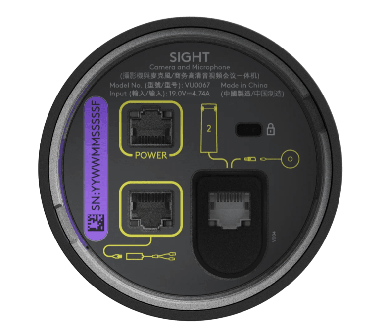 CAMARA LOGITECH B2B SIGHT 2X4K 7-MIC GRAPHITE (960-001510) (NT8)5