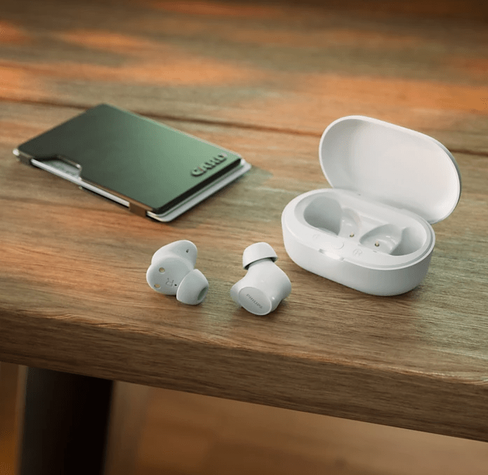 AUDÍFONOS INALÁMBRICOS PHILIPS CON MICROF. USB-C TACTIL BLANCO (TAT1209WT) (NT8)5
