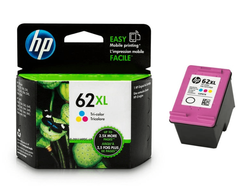 CARTUCHO DE TINTA HP 62XL TRICOLOR ORIGINAL OFFICEJET (C2P07AL) (NT18)3