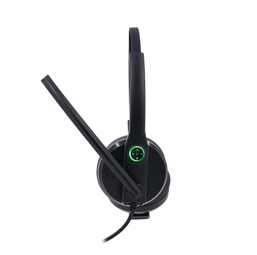 AURICULAR TEROS ALÁMBRICO, CABLE USB-A, NEGRO (TE-8039CS)3