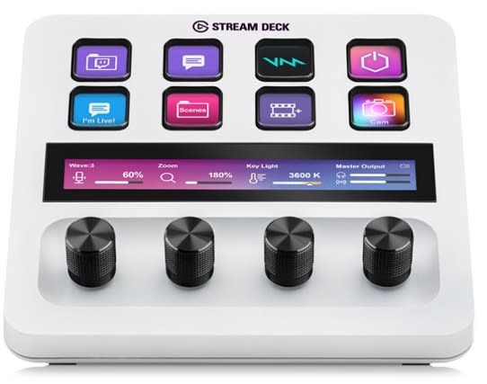 STREAM DECK EL GATO TECLAS PERSONALIZABLES WHITE EDITION (10GBD9911) (NT18) 0