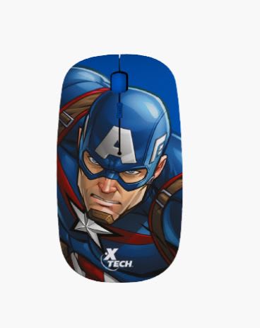 MOUSE INALAMBRICO XTECH EDICION CAPITAN AMÉRICA (XTM-M340CA) 0